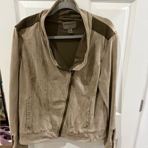 Anthropologie Marrakech women’s suede looking jacket in XL like new condition